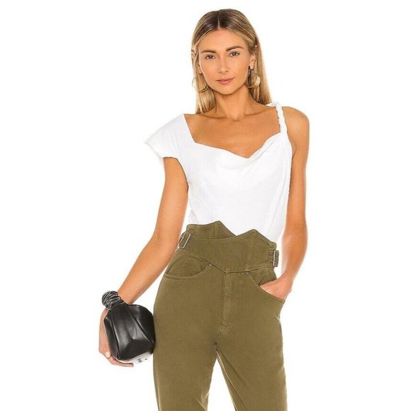 Noam Tawny Bodysuit Vintage White Off Shoulder - Picture 2 of 11